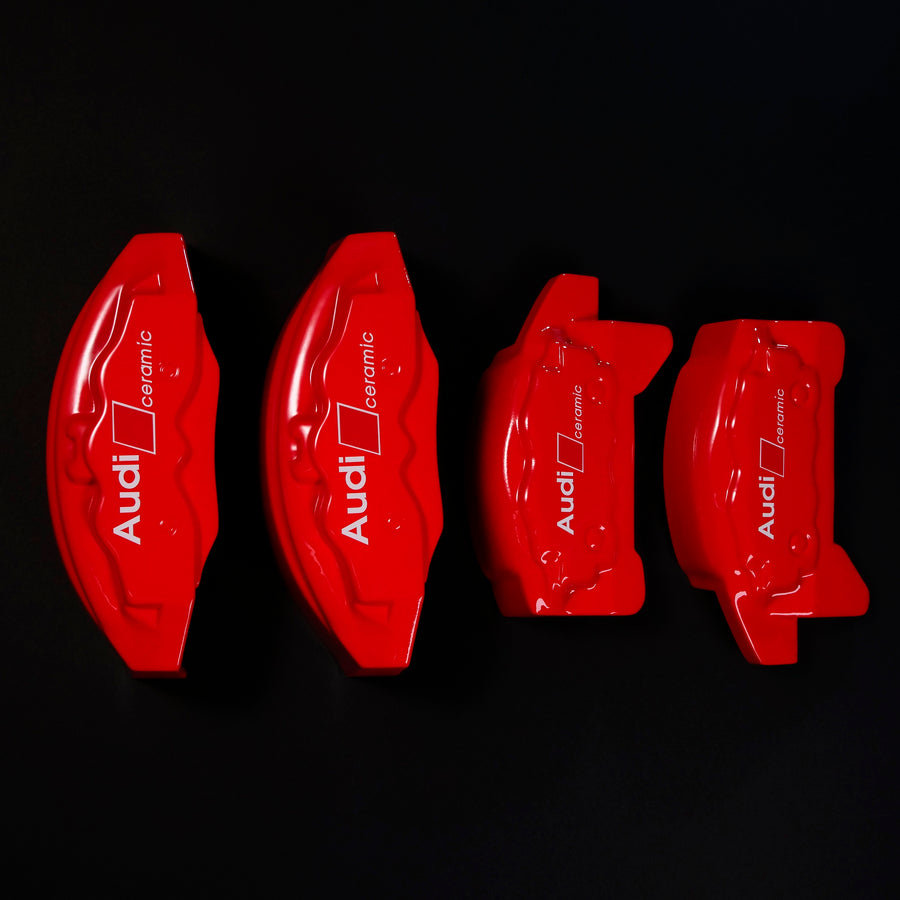 Brake Caliper Covers for Audi Q5 2009-2016 – Ceramic Style in Red Color – Set of 4 + Warranty