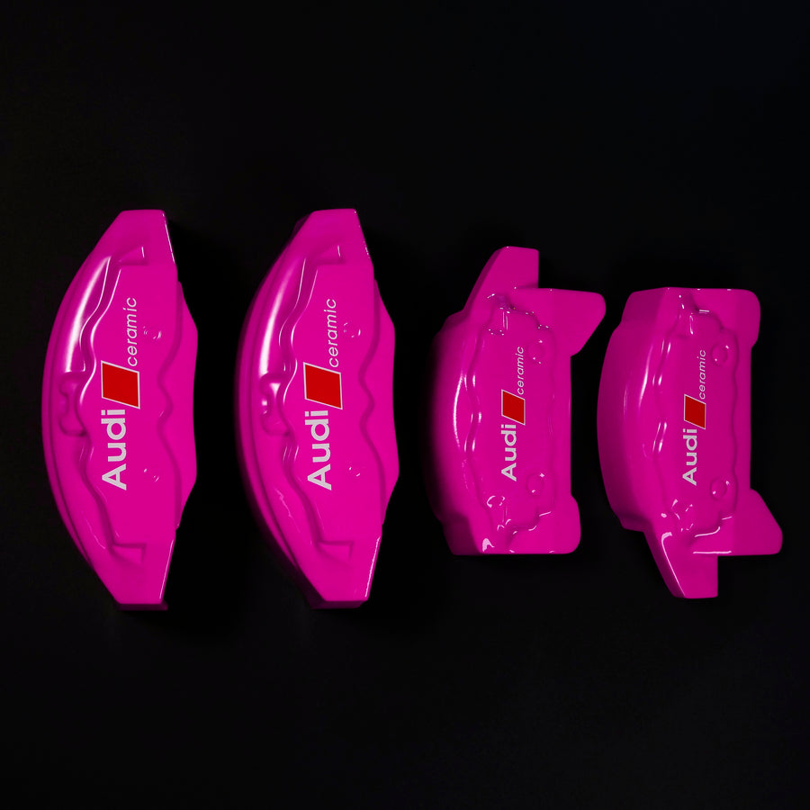 Brake Caliper Covers for Audi Q5 2009-2016 – Ceramic Style in Fuchsia Color – Set of 4 + Warranty
