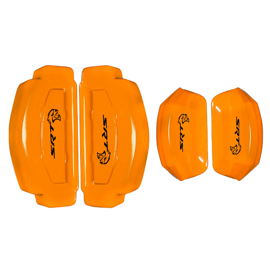 Brake Caliper Covers for Jeep Grand Cherokee 2014-2022 – SRT Style in Orange Color – Set of 4 + Warranty