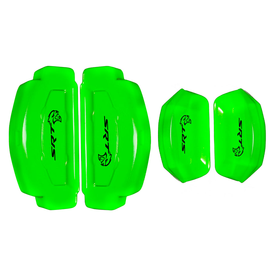 Brake Caliper Covers for Dodge Charger 2006-2020 – SRT Style in Green Color – Set of 4 + Warranty