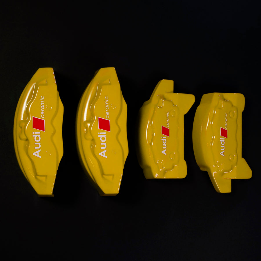 Brake Caliper Covers for Audi Q5 2009-2016 – Ceramic Style in Yellow Color – Set of 4 + Warranty