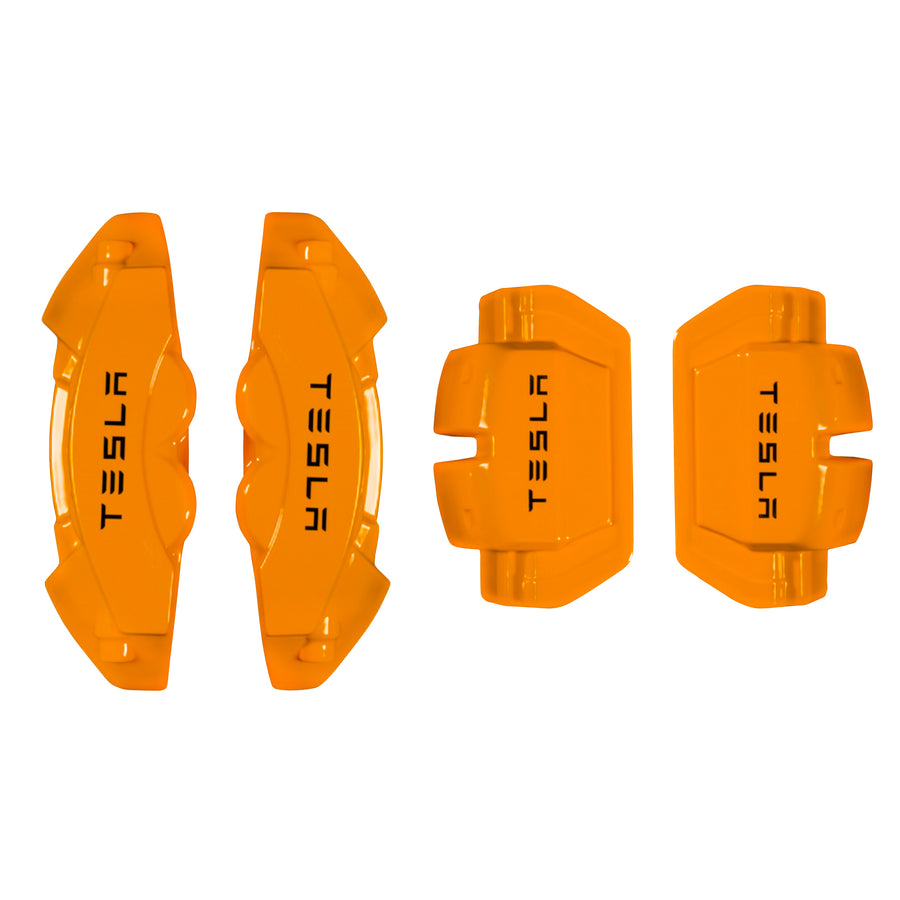 Brake Caliper Covers for Tesla Model 3 2017-2023 in Orange Color – Set of 4 + Warranty