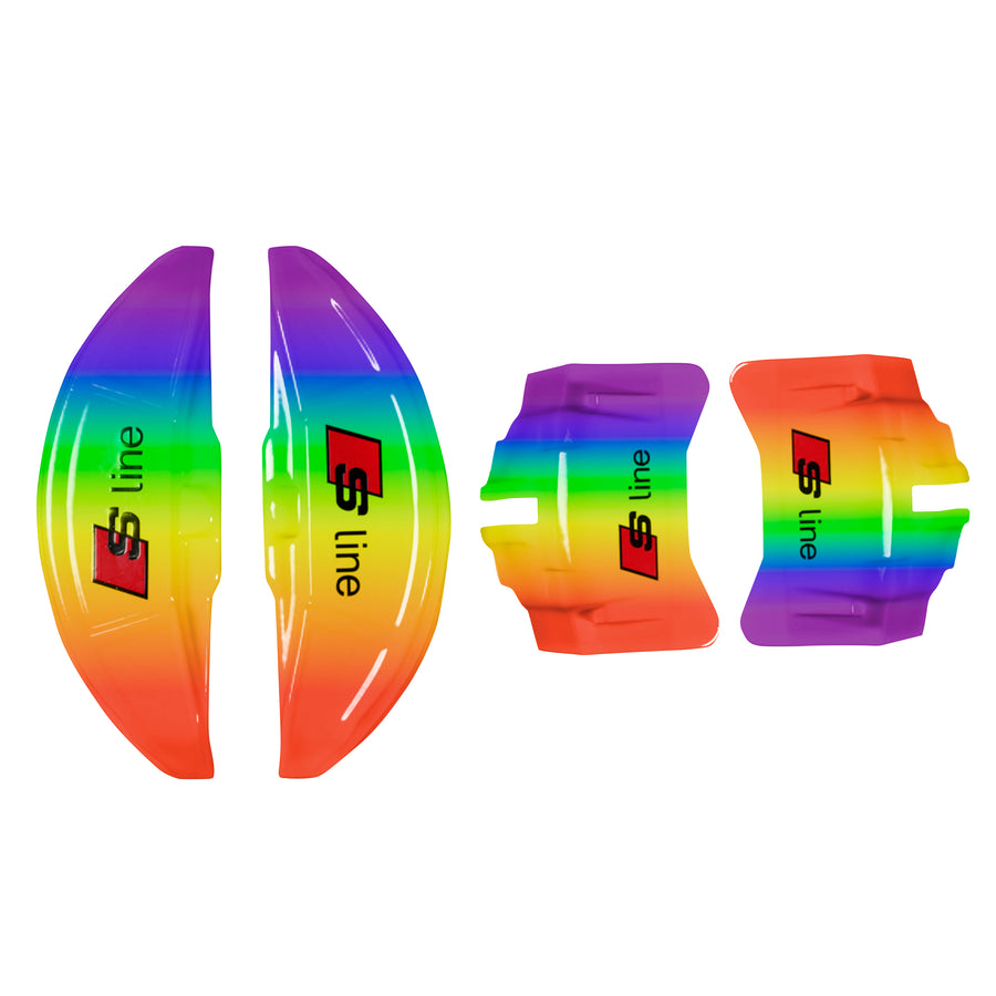 Brake Caliper Covers for Audi A6 2012-2015 – S line Style in Custom Color – Set of 4 + Warranty