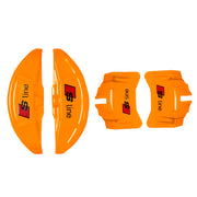Brake Caliper Covers for Audi A6 2012-2015 – S line Style in Orange Color – Set of 4 + Warranty