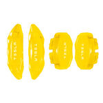 Brake Caliper Covers for Tesla Model X 2017-2020 in Yellow Color – Set of 4 + Warranty