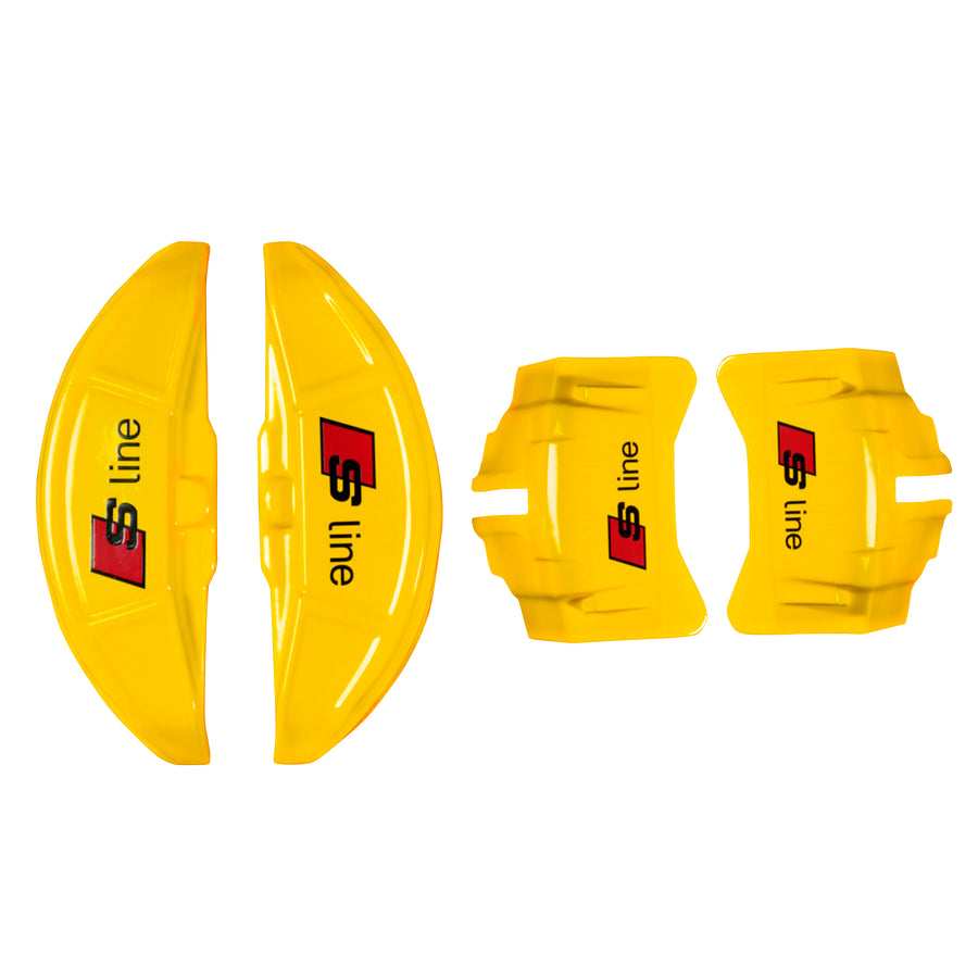 Brake Caliper Covers for Audi A7 2012-2015 – S line Style in Yellow Color – Set of 4 + Warranty