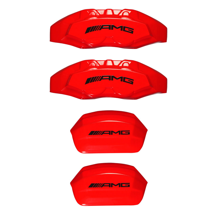 Brake Caliper Covers for Mercedes-Benz E450 2017-2023 – AMG Style in Red Color – Set of 4 + Warranty
