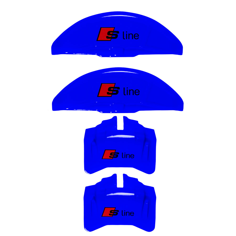 Brake Caliper Covers for Audi A6 2012-2015 – S line Style in Blue Color – Set of 4 + Warranty
