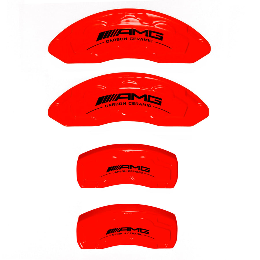 Brake Caliper Covers for Mercedes-Benz CLA250 2017-2019 – AMG Style in Red Color – Set of 4 + Warranty