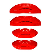 Brake Caliper Covers for Chevrolet Corvette in Red Color – Set of 4 + Warranty