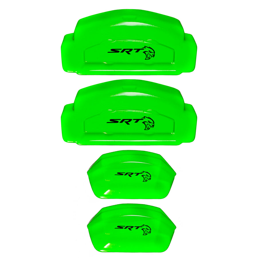 Brake Caliper Covers for Dodge Charger 2006-2020 – SRT Style in Green Color – Set of 4 + Warranty