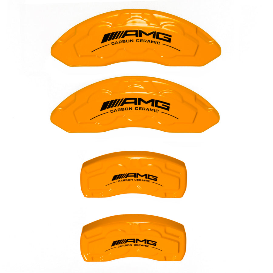 Brake Caliper Covers for Mercedes-Benz CLA250 2020-2023 – AMG Style in Orange Color – Set of 4 + Warranty