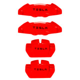 Brake Caliper Covers for Tesla Model 3 2017-2023 in Red Color – Set of 4 + Warranty