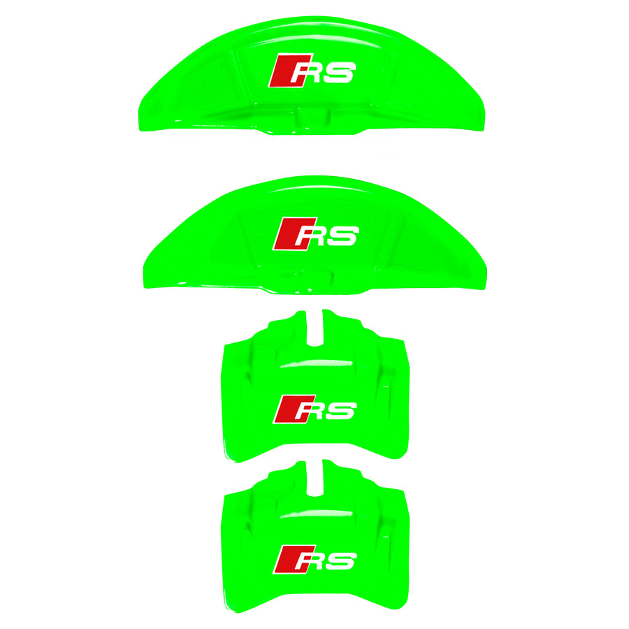 Brake Caliper Covers for Audi A6 2012-2015 – RS Style in Green Color – Set of 4 + Warranty