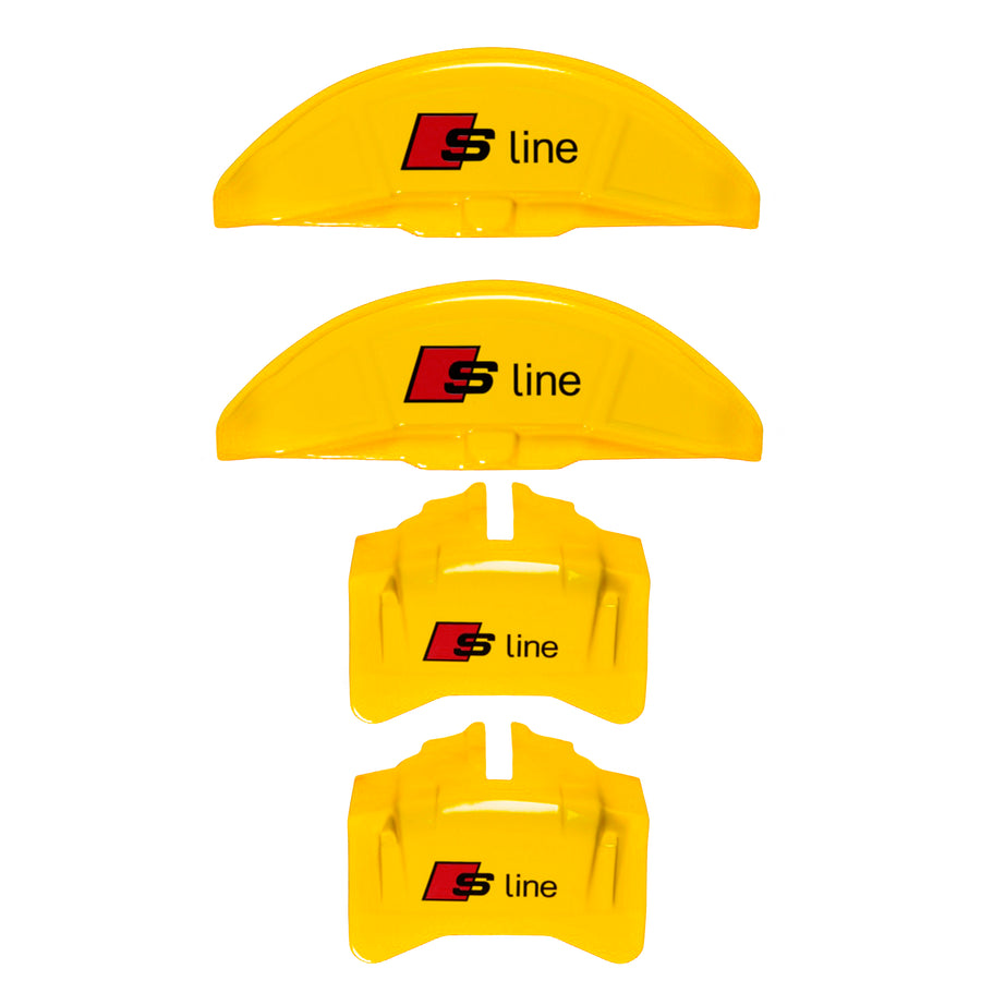 Brake Caliper Covers for Audi A6 2012-2015 – S line Style in Yellow Color – Set of 4 + Warranty