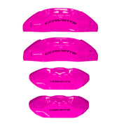 Brake Caliper Covers for Chevrolet Corvette in Fuchsia Color – Set of 4 + Warranty