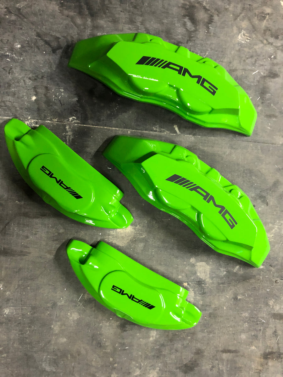 Brake Caliper Covers for Mercedes-Benz Universal – AMG Style in Green Color – Set of 4 + Warranty