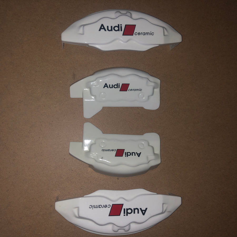 Brake Caliper Covers for Audi Q5 2009-2016 – Glowing S-Line Style in White Color – Set of 4 + Warranty
