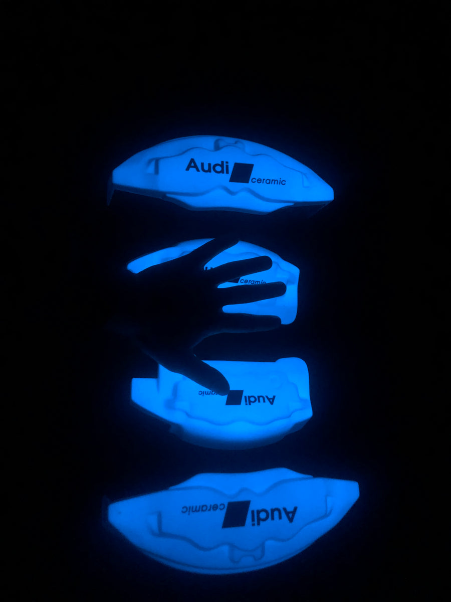 Brake Caliper Covers for Audi Q5 2009-2016 – Glowing S-Line Style in White Color – Set of 4 + Warranty